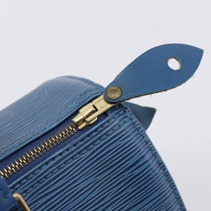 Louis Vuitton Speedy Epi Leather, Blue, Leather, Handbag
