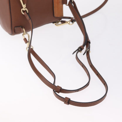 Chloe Faye Quilted Leather, Brown, Leather, Shoulder Bag