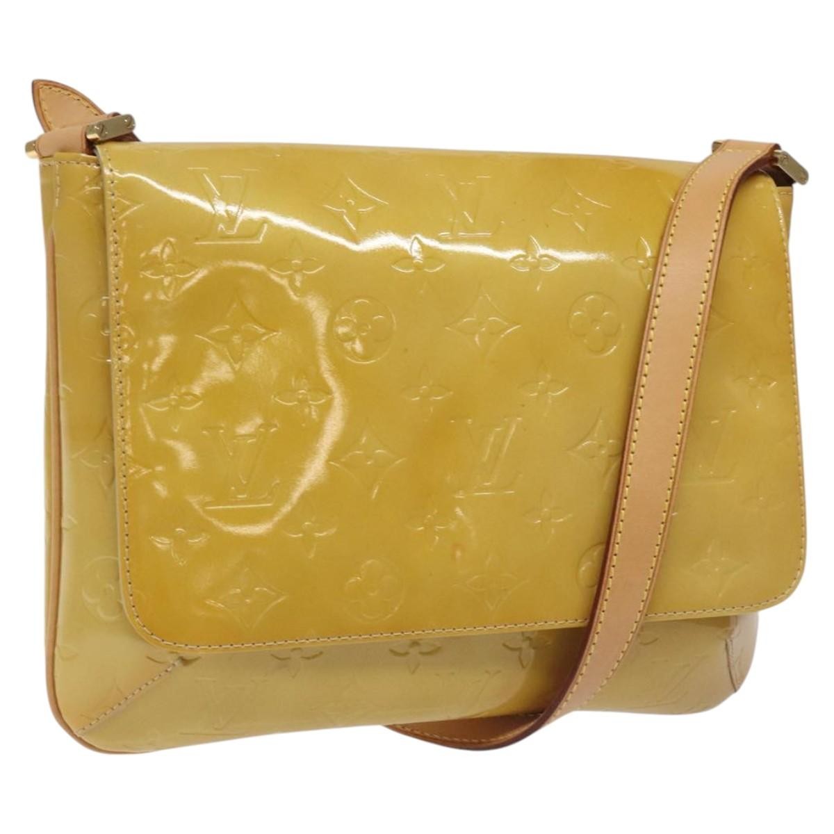 Louis Vuitton Thompson Street Monogram Vernis, Beige, Patent Leather, Shoulder Bag
