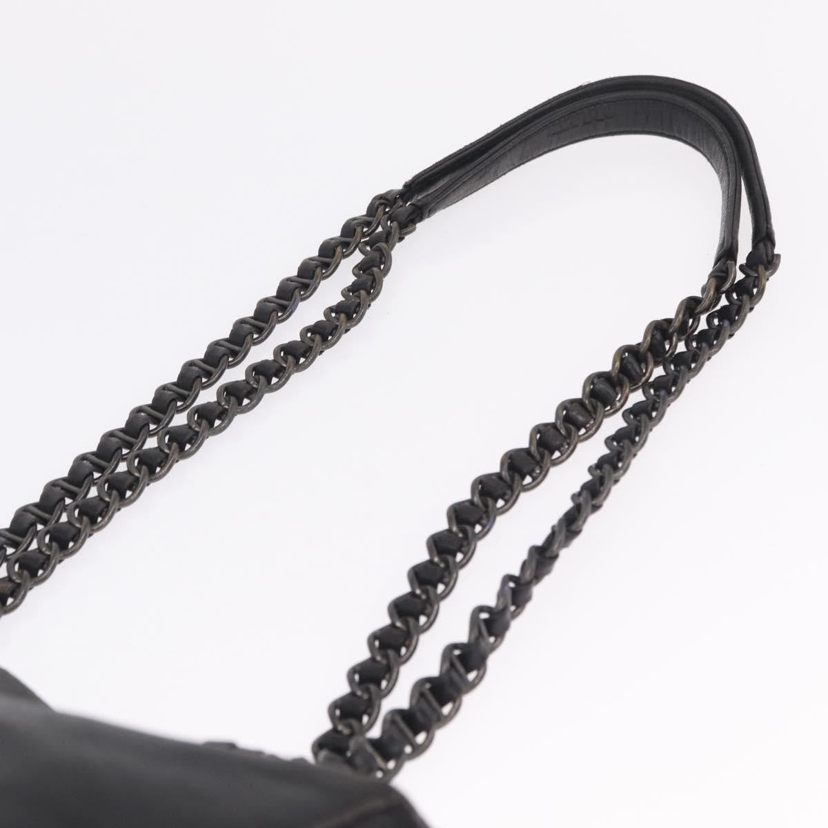 Prada Shoulder Leather, Black, Leather, Shoulder Bag