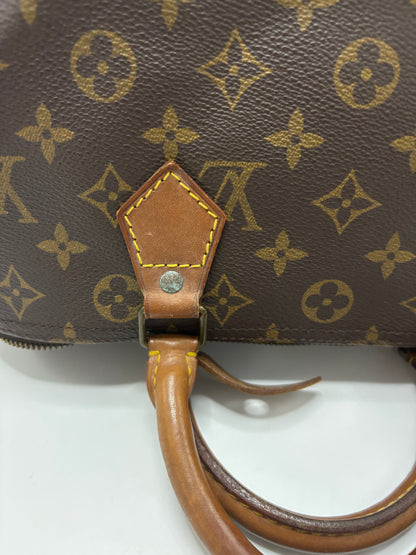 Louis Vuitton Speedy Monogram, Brown, Canvas, Handbag