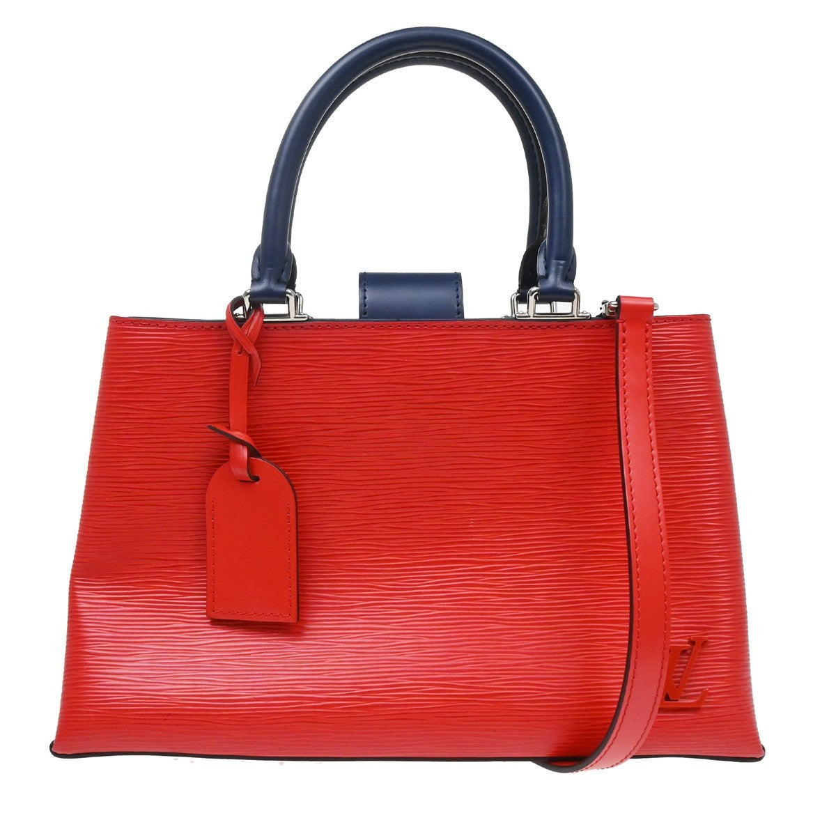 Louis Vuitton Kleber Epi Leather, Red, Leather, Handbag
