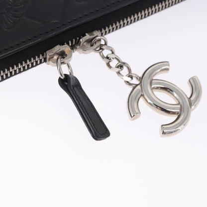Chanel Zip Around iPad Case Quilted Lambskin, Black, Leather, Tech Accessory