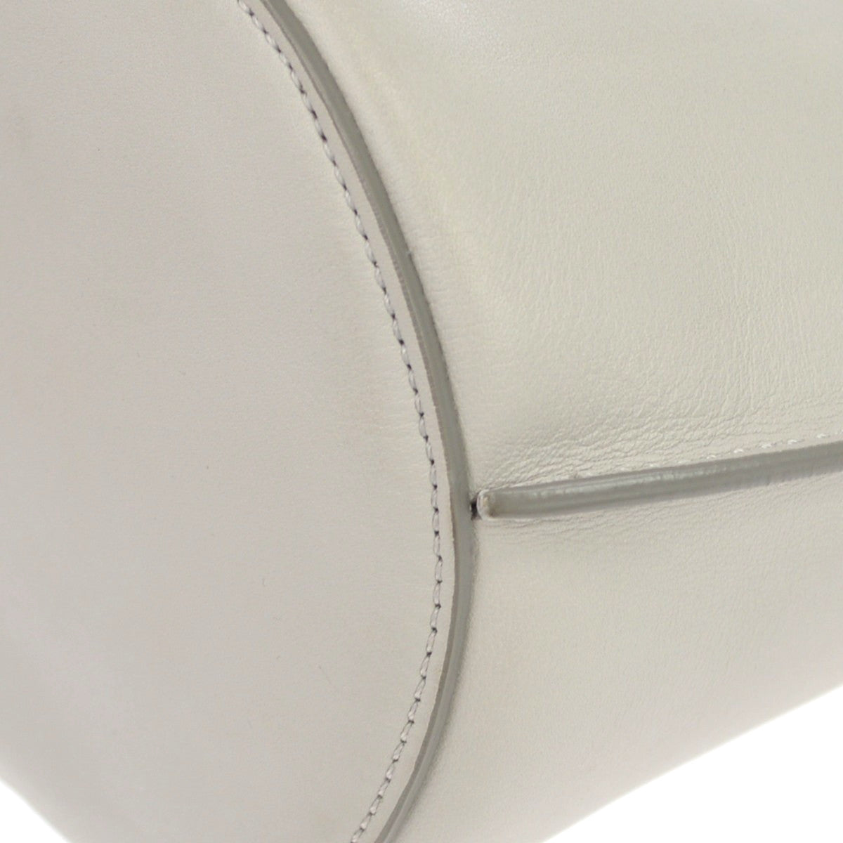 Celine Big Bag Bucket Leather, Gray, Leather, Handbag