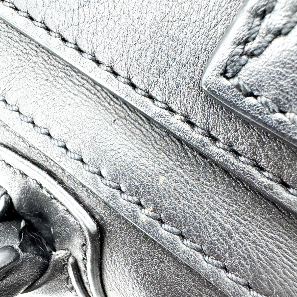 Celine Luggage Embossed Leather, Black, Leather, Handbag