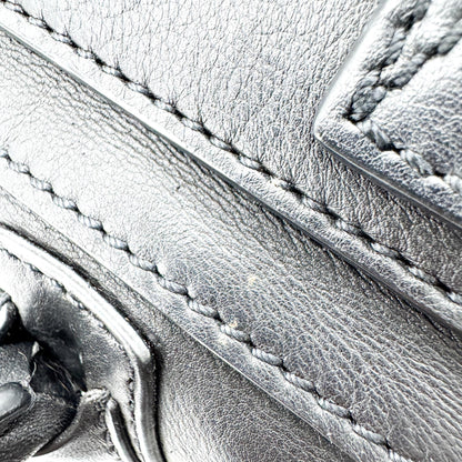 Celine Luggage Embossed Leather, Black, Leather, Handbag