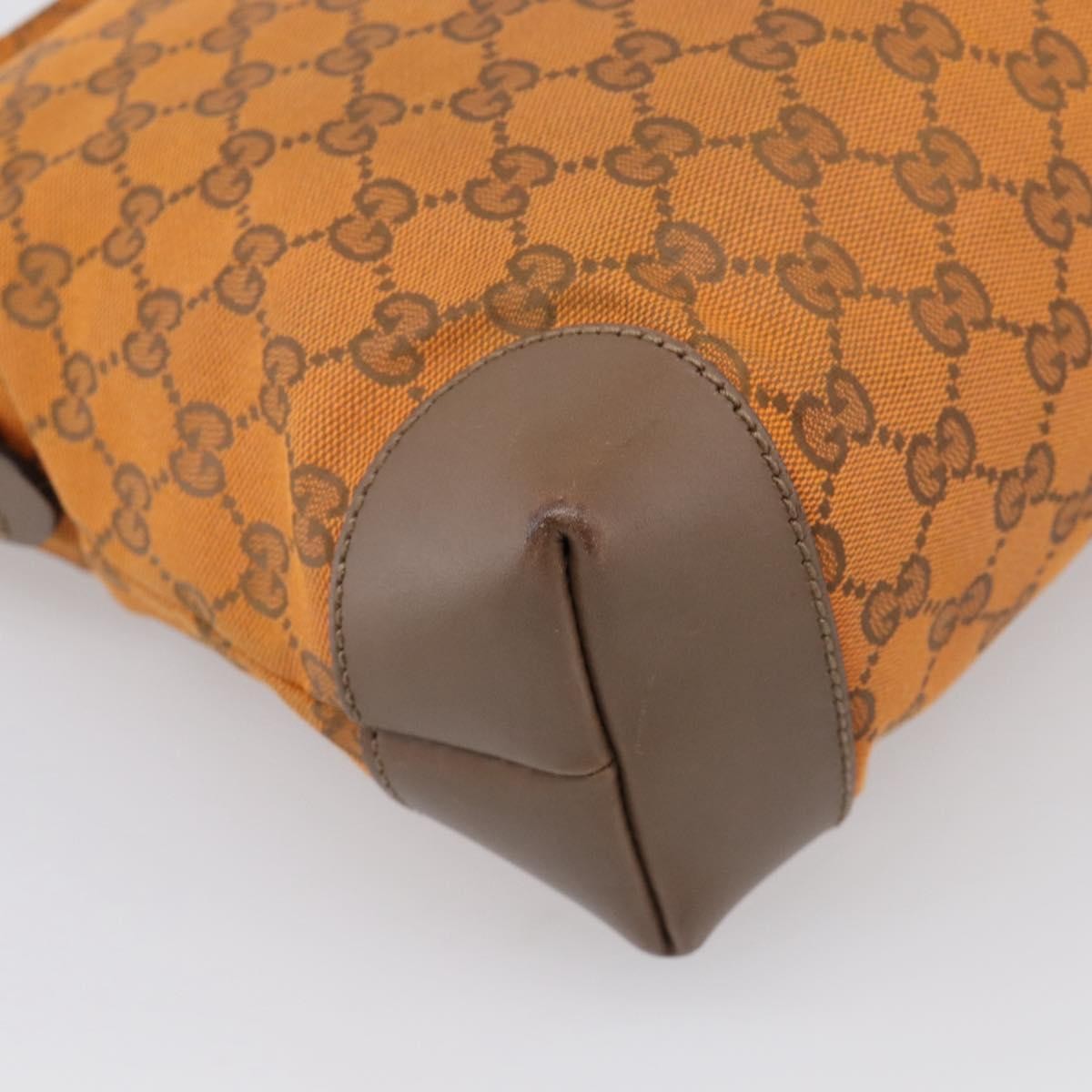 Gucci Shoulder Canvas, Orange, Canvas, Shoulder Bag