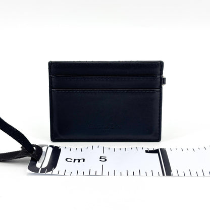Christian Dior Lady Dior Card Holder Cannage Quilt Lambskin, Black, Leather, Card Holder