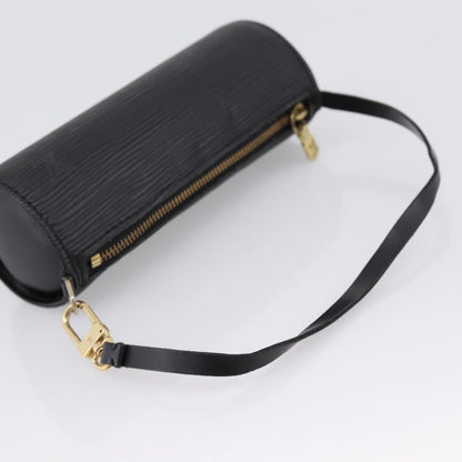 Louis Vuitton Soufflot Pochette Epi Leather, Black, Leather, Clutch