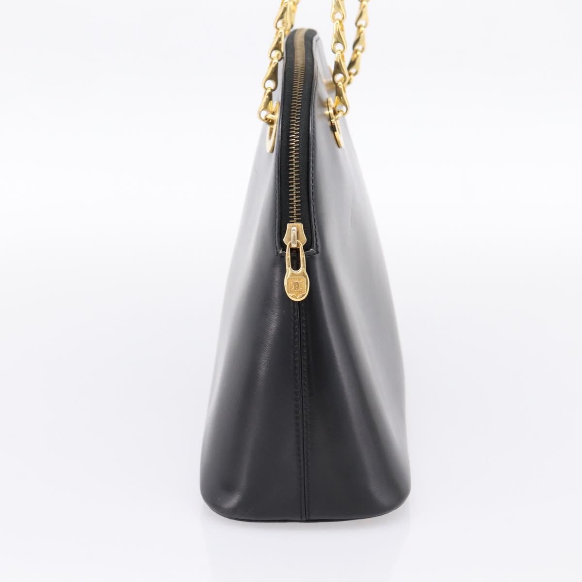 Celine Shoulder Leather, Black, Leather, Shoulder Bag