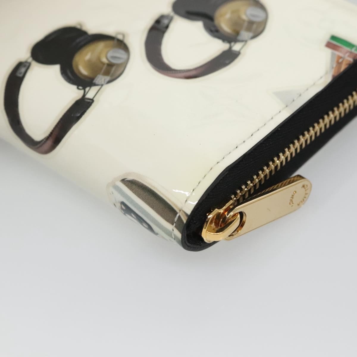 Louis Vuitton Nicolas Ghesquière Zippy Patent Monogram, White, Patent Leather, Wallet