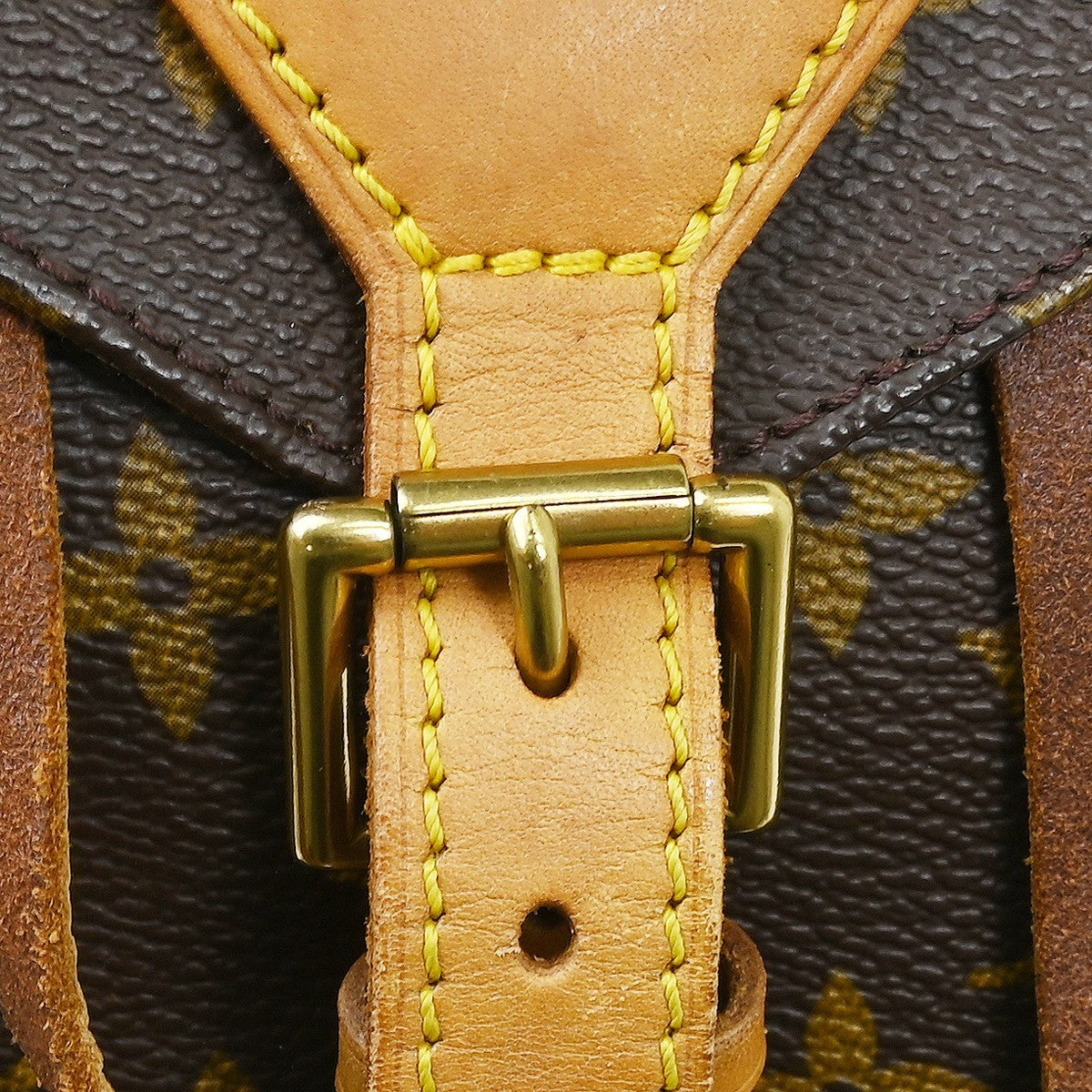 Louis Vuitton Vintage Montsouris Monogram Canvas, Brown, Canvas, Backpack