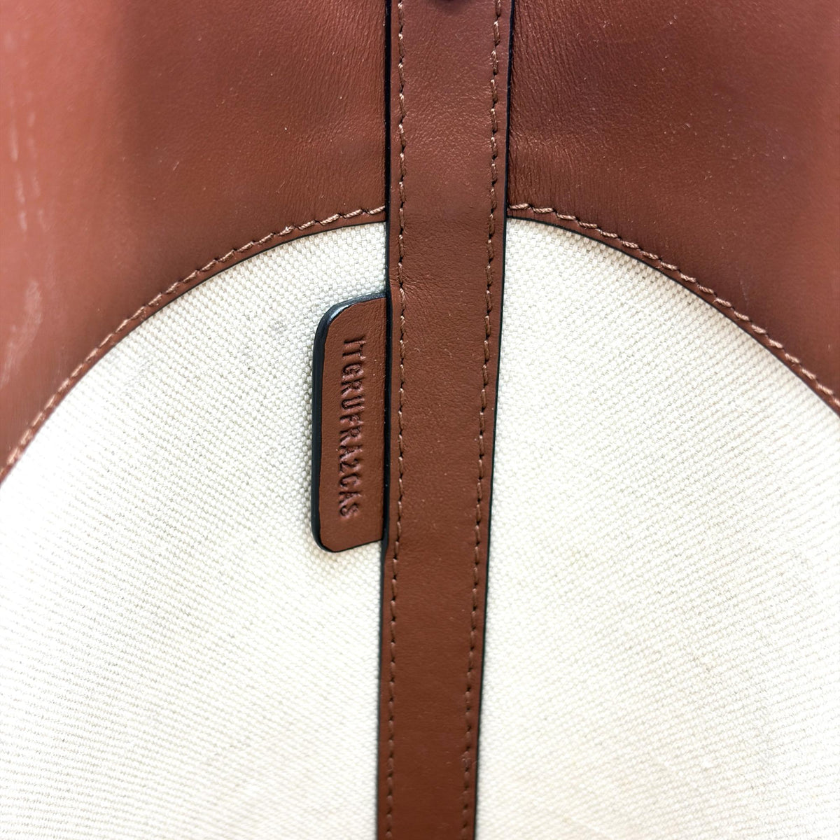 Burberry Pocket Bucket Canvas with Leather, Black, Canvas, Handbag