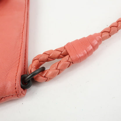 Bottega Veneta Shoulder Intrecciato Nappa, Pink, Leather, Shoulder Bag