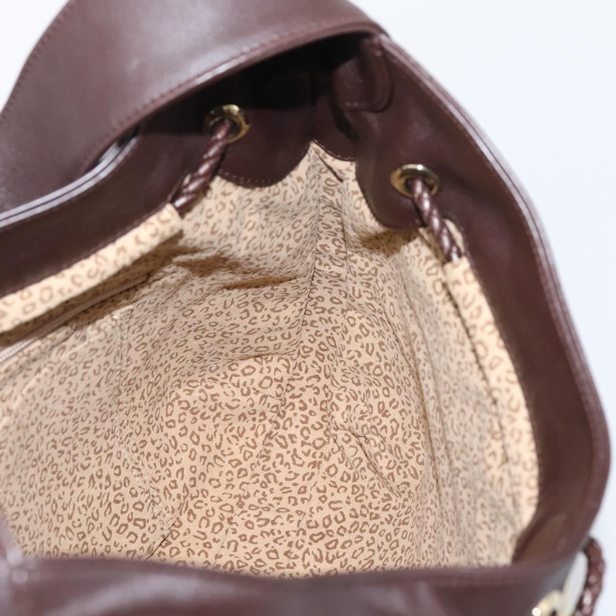Cartier Panthère Shoulder Leather, Brown, Leather, Shoulder Bag