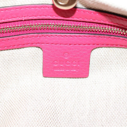 Gucci Soho Chain Strap Leather, Pink, Leather, Shoulder Bag