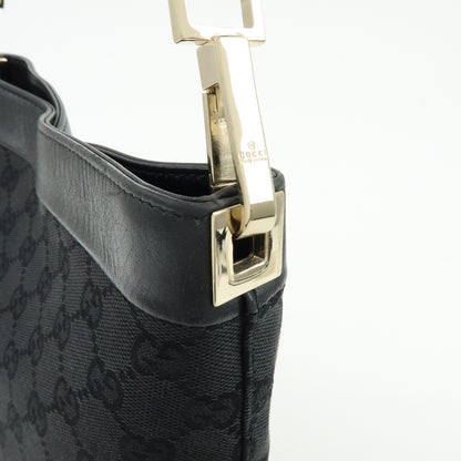 Gucci Gucci GG Canvas North-South Tote GG Canvas and Leather, Black, Canvas, Tote Bag