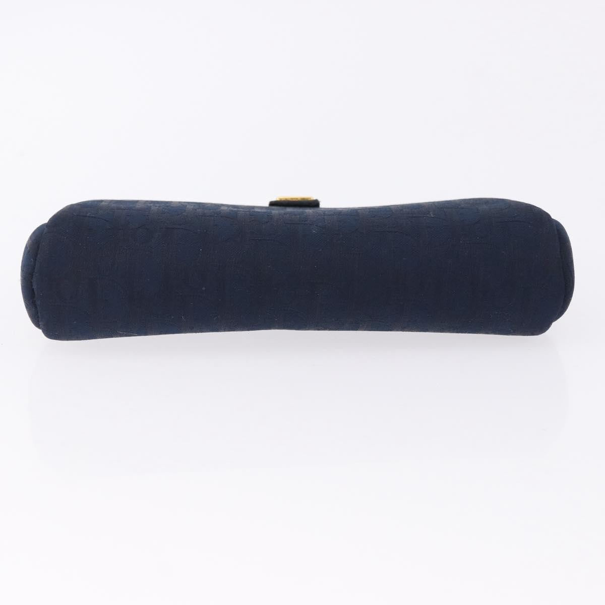 Christian Dior Trotter Clutch Trotter Canvas, Navy, Canvas, Clutch