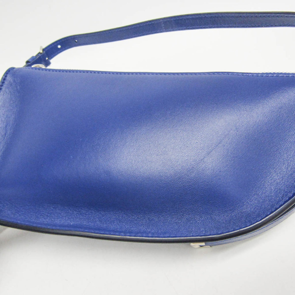 Burberry Shield Sling Leather, Blue, Leather, Shoulder Bag
