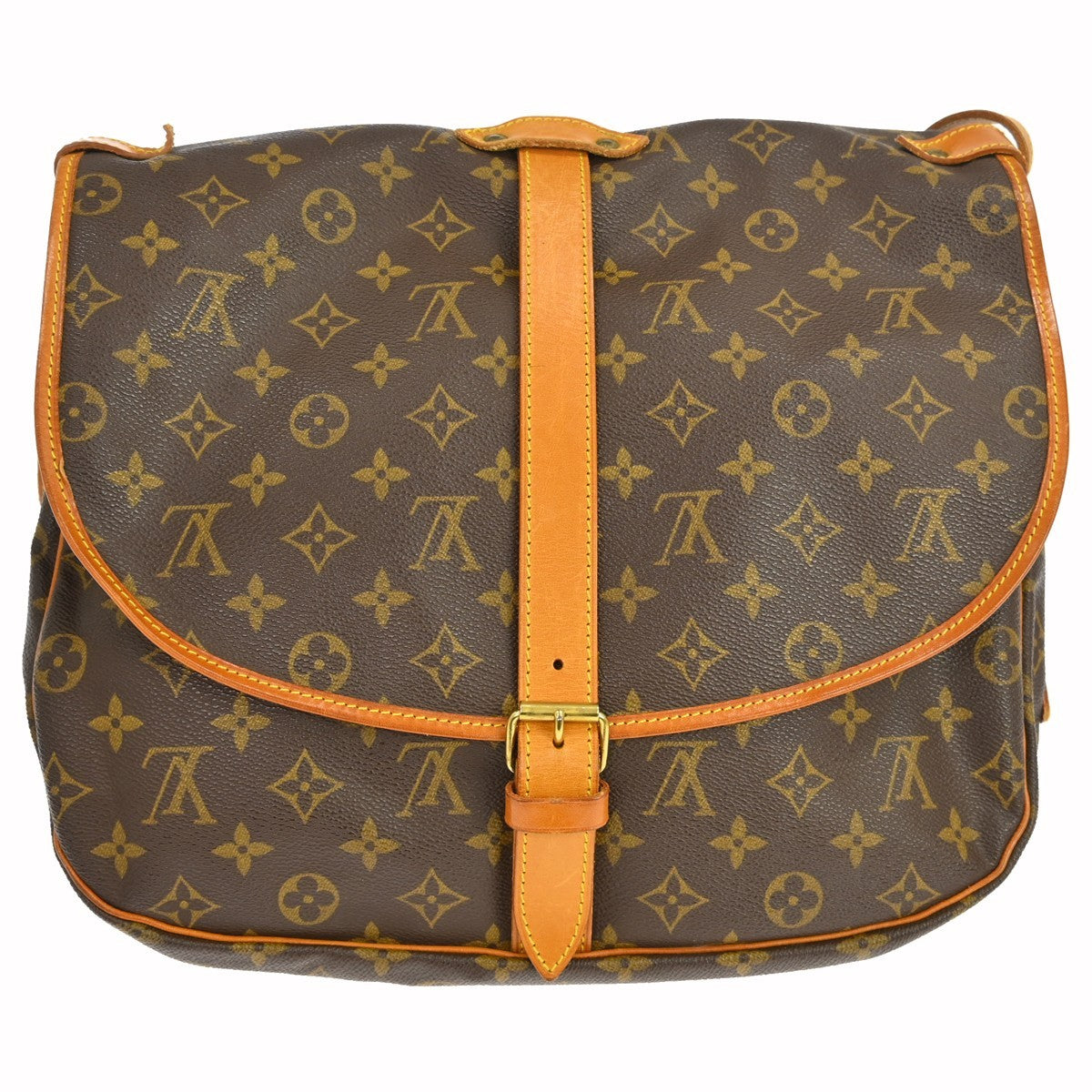 Louis Vuitton Saumur Monogram Canvas, Brown, Canvas, Shoulder Bag