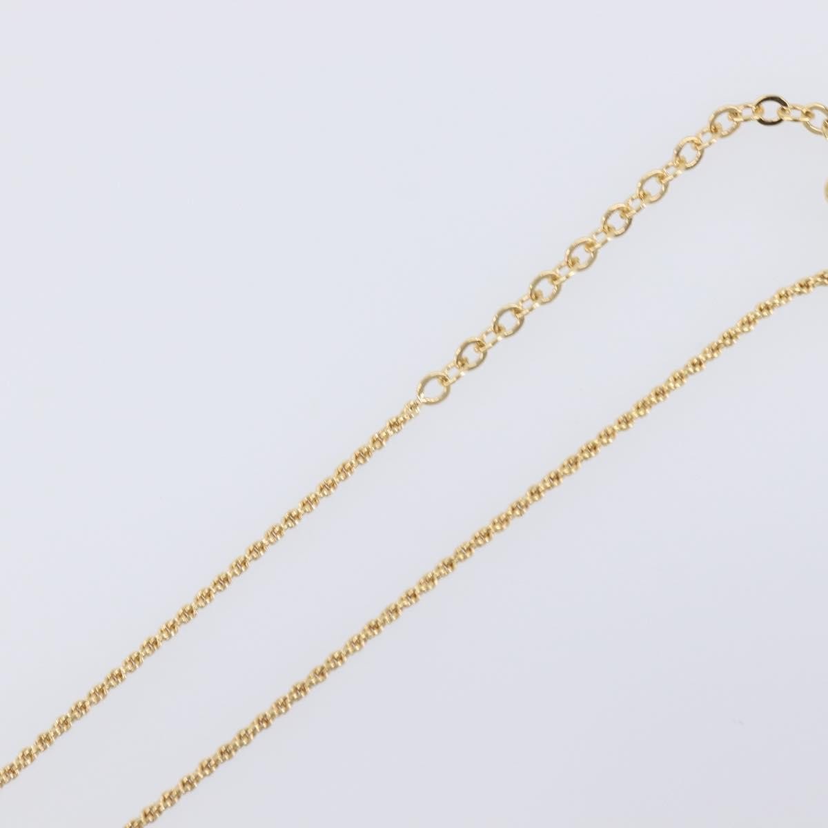 Christian Dior CD Pendant Metal, Gold, Metal, Necklace