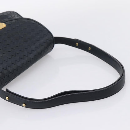 Bottega Veneta Shoulder Leather, Black, Leather, Shoulder Bag