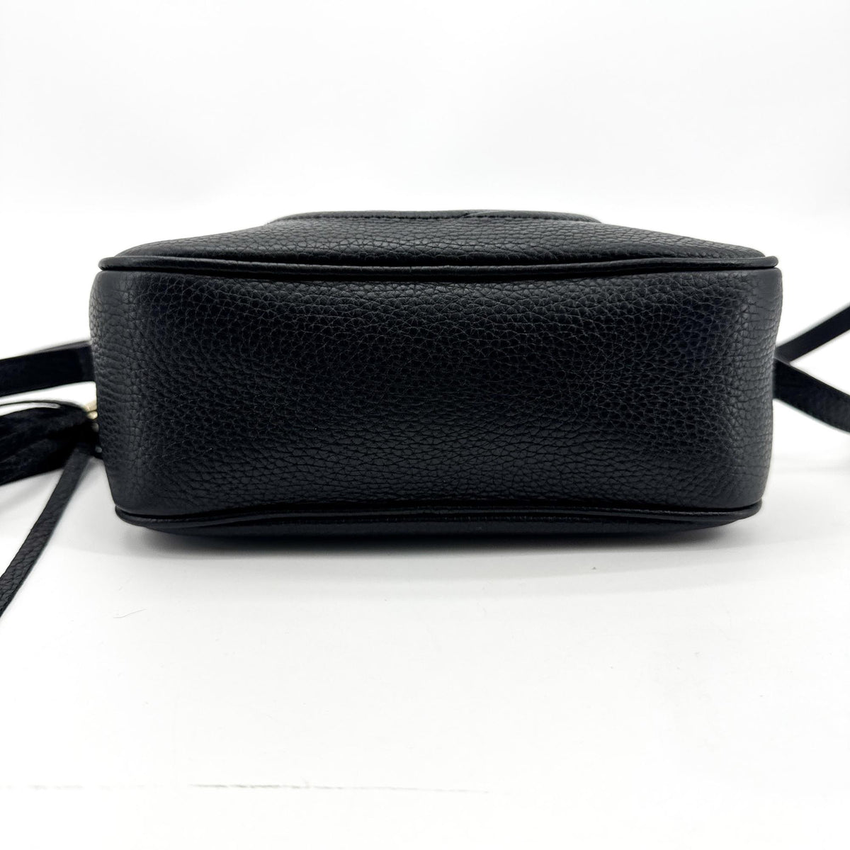 Gucci Soho Disco Leather, Black, Calfskin, Crossbody Bag