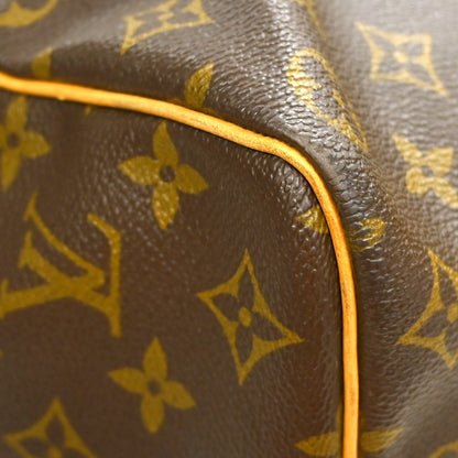 Louis Vuitton Keepall Bandoulière Monogram, Brown, Canvas, Travel Bag
