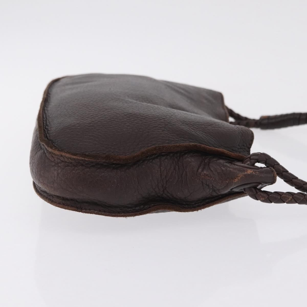 Bottega Veneta Shoulder Leather, Brown, Leather, Shoulder Bag