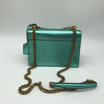 Saint Laurent Sunset Patent, Metallic, Leather, Crossbody Bag