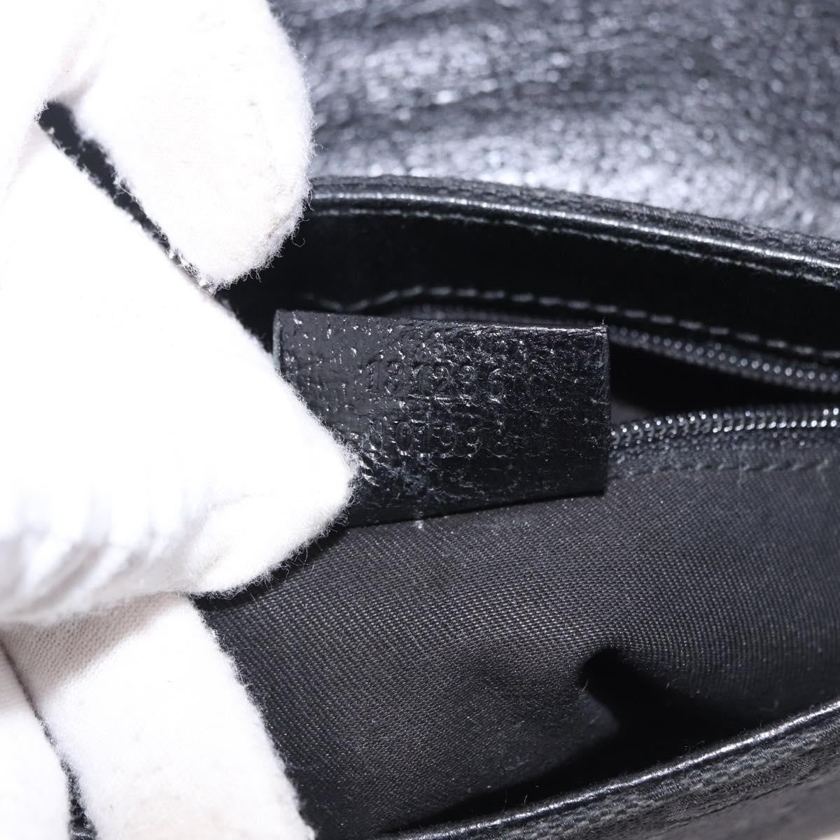 Gucci Buckle Waist GG Canvas and leather, Black, Canvas, Clutch