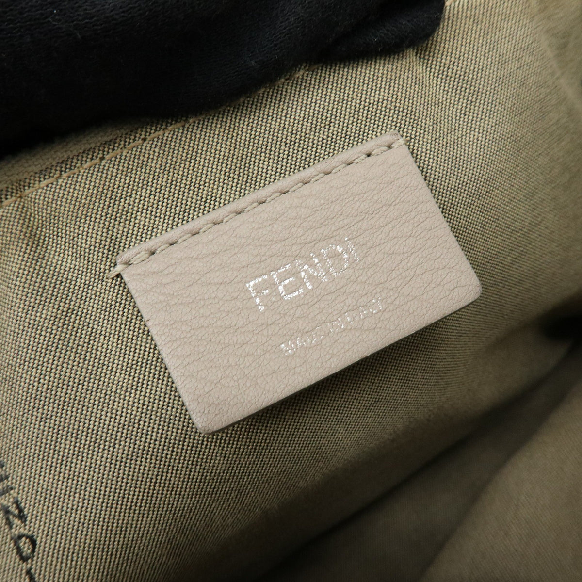 Fendi By The Way Satchel Calfskin, Beige, Leather, Handbag