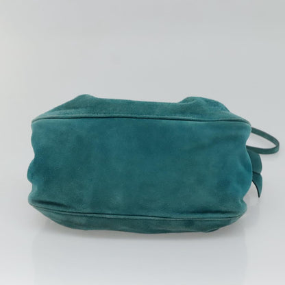 Miu Miu Shoulder Bag Suede leather, BLUE, SUEDE, Shoulder bag