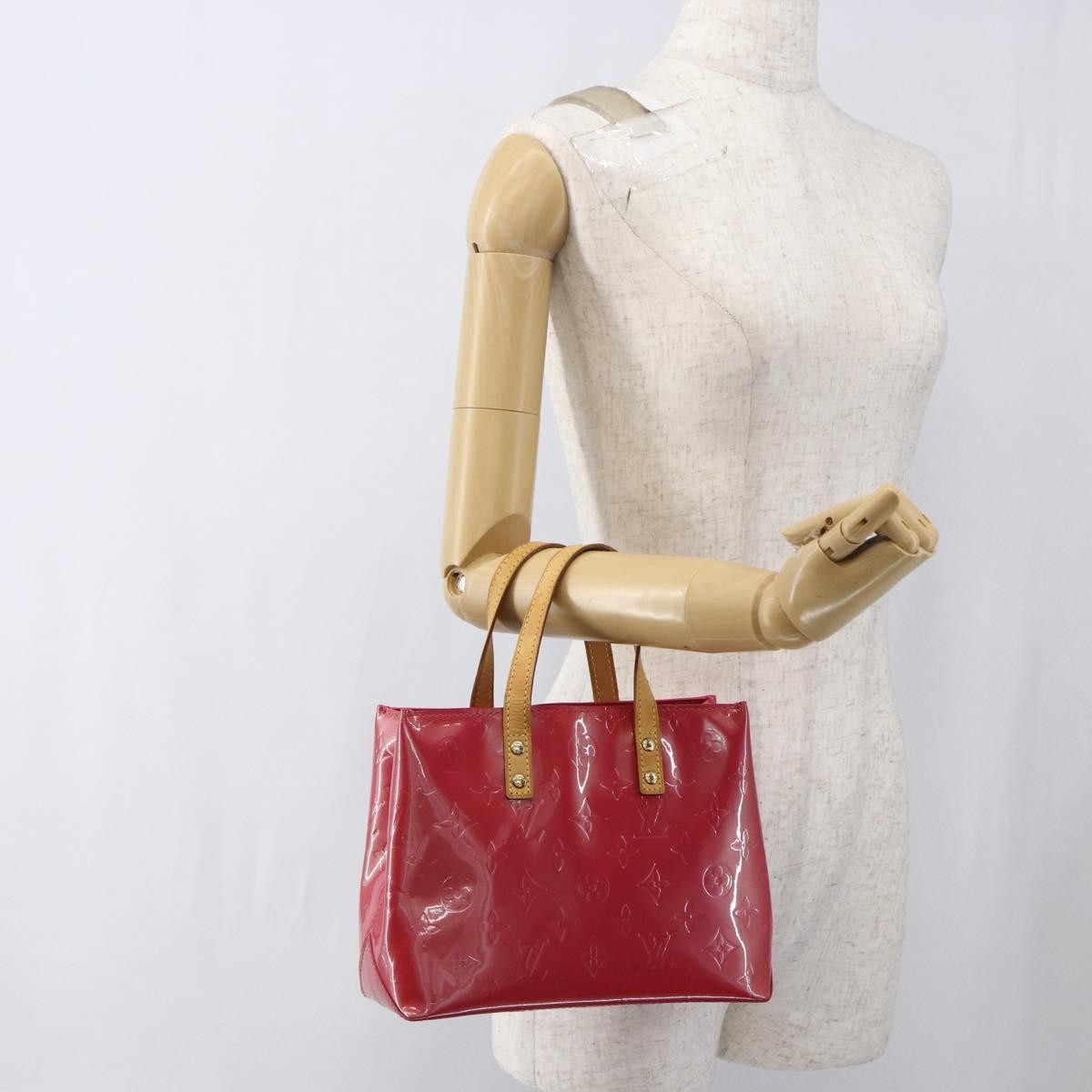 Louis Vuitton Reade Monogram Vernis, Pink, Patent Leather, Handbag