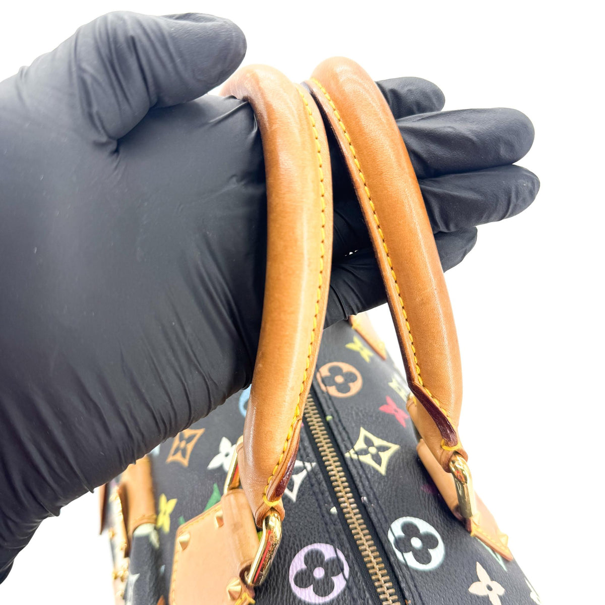 Louis Vuitton Speedy Monogram Multicolor, Black, Canvas, Handbag