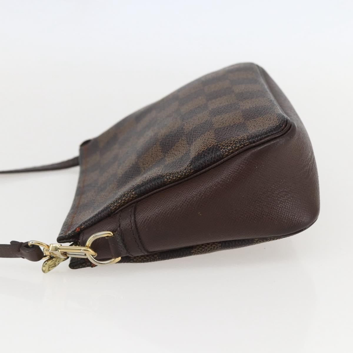 Louis Vuitton Trousse Make Up Damier Canvas, Brown, Canvas, Clutch