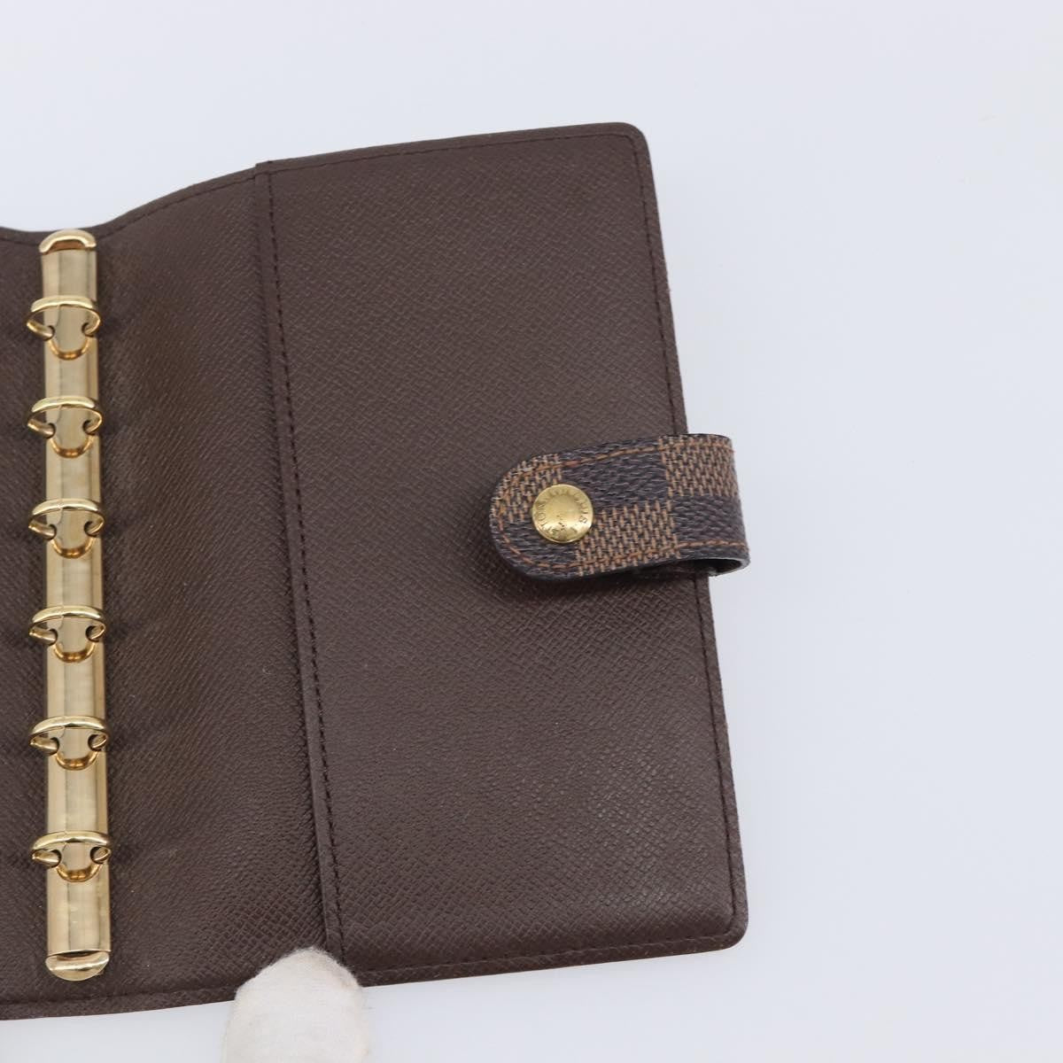 Louis Vuitton Ring Agenda Cover Damier, Brown, Canvas, Briefcase