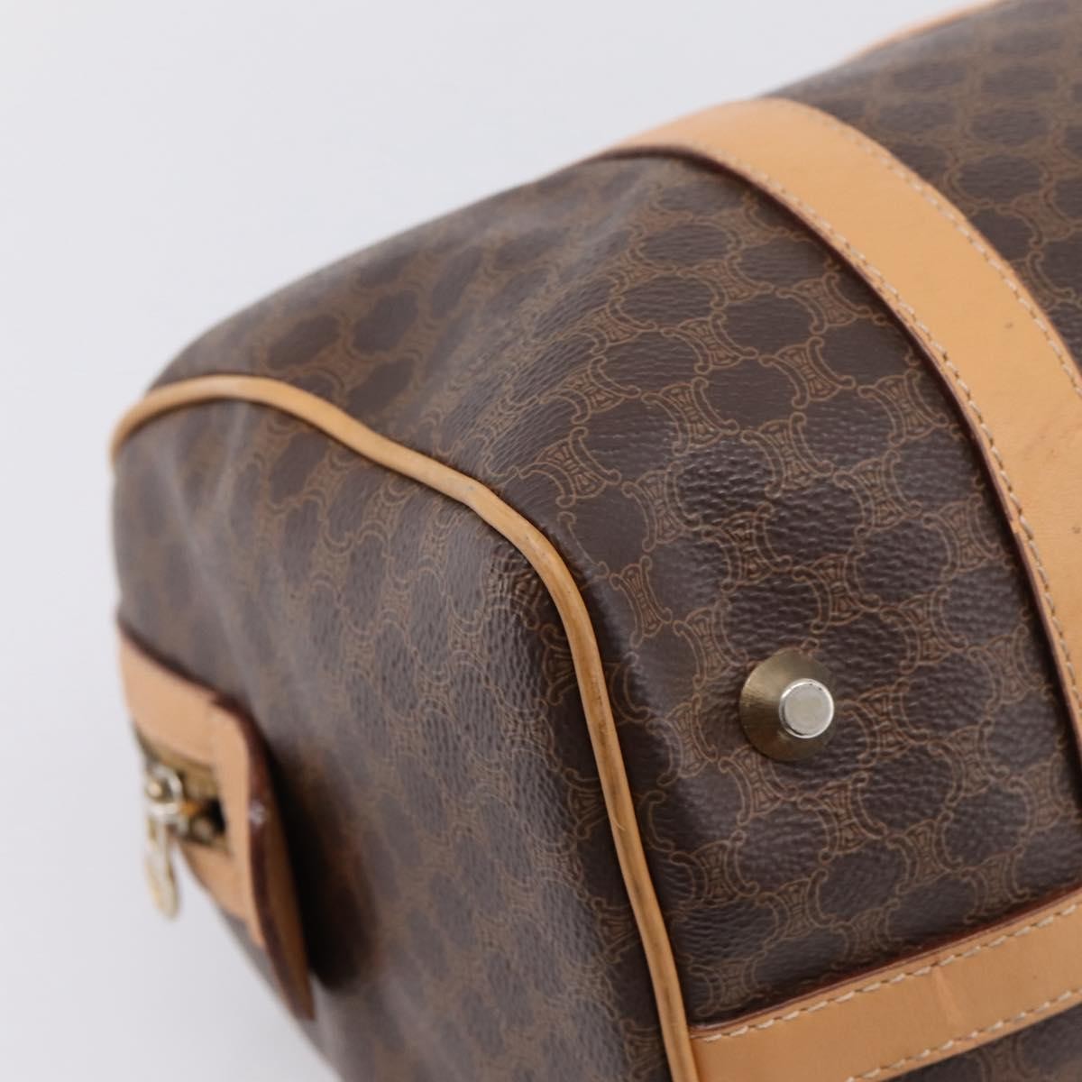 Celine boston Macadam Canvas, Brown, Canvas, Travel Bag
