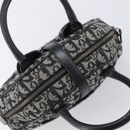 Christian Dior Trotter Double Saddle Canvas, Black, Canvas, Handbag