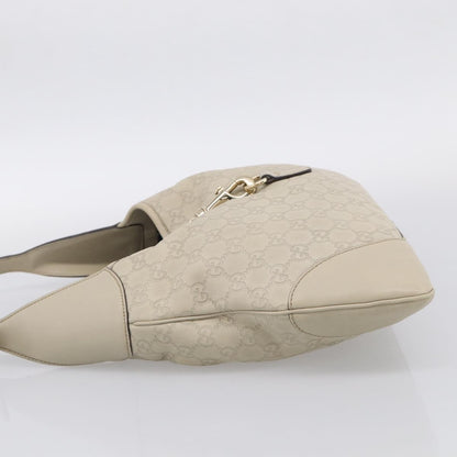 Gucci Jackie Leather, Beige, Canvas, Tote Bag