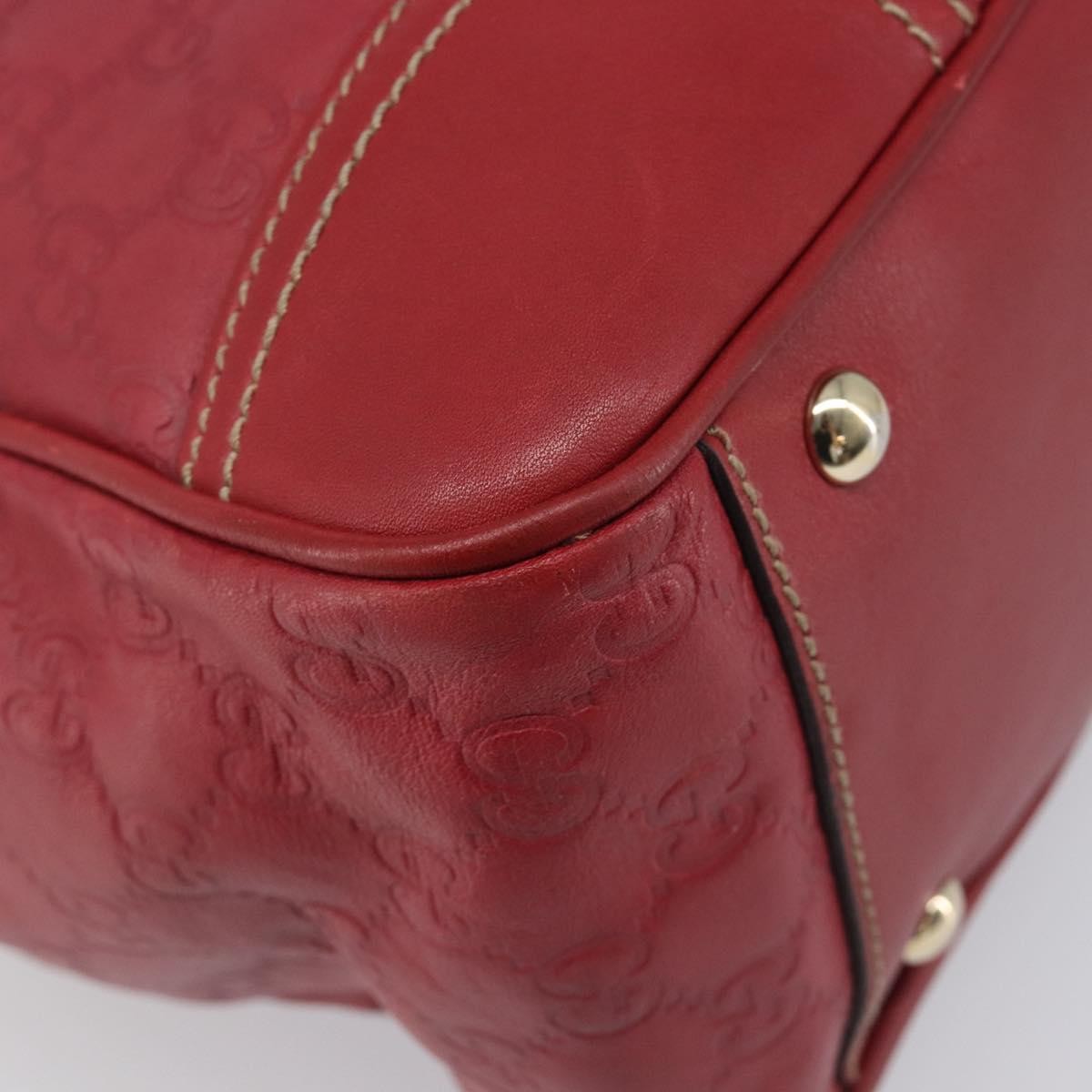 Gucci Princy Boston Guccissima Leather, Red, Leather, Handbag