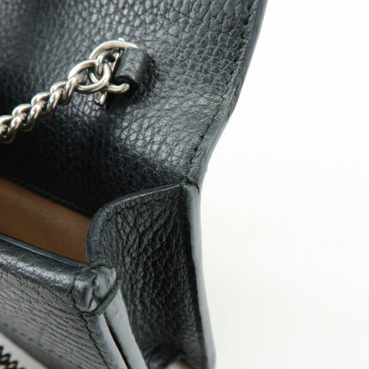 Gucci Dionysus Leather, Black, Leather, Handbag