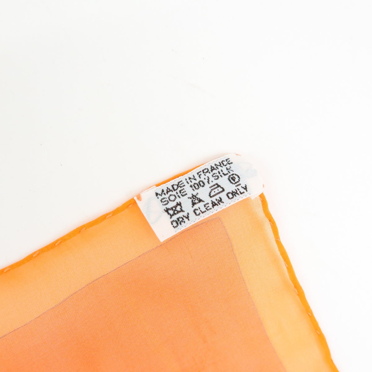 Chanel Carré 90 Silk, Orange, Silk, Scarf
