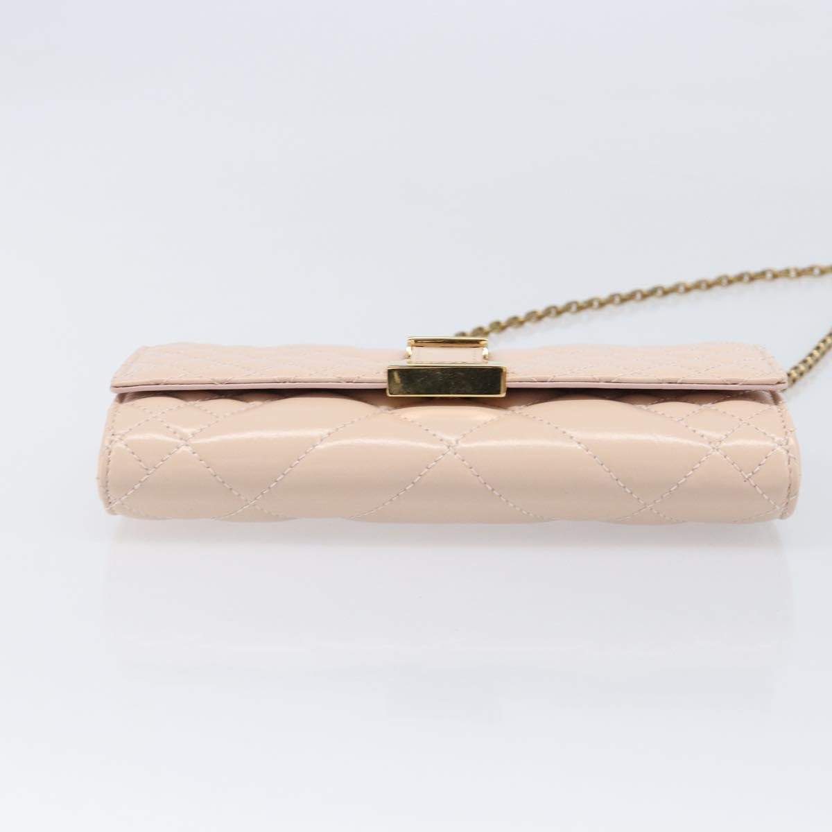 Versace Greca Goddess Convertible Clutch Leather, Pink, Leather, Shoulder Bag