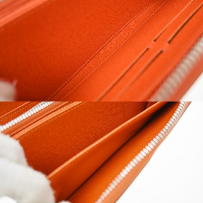 Louis Vuitton Zippy Organizer Epi Leather, Orange, Leather, Wallet