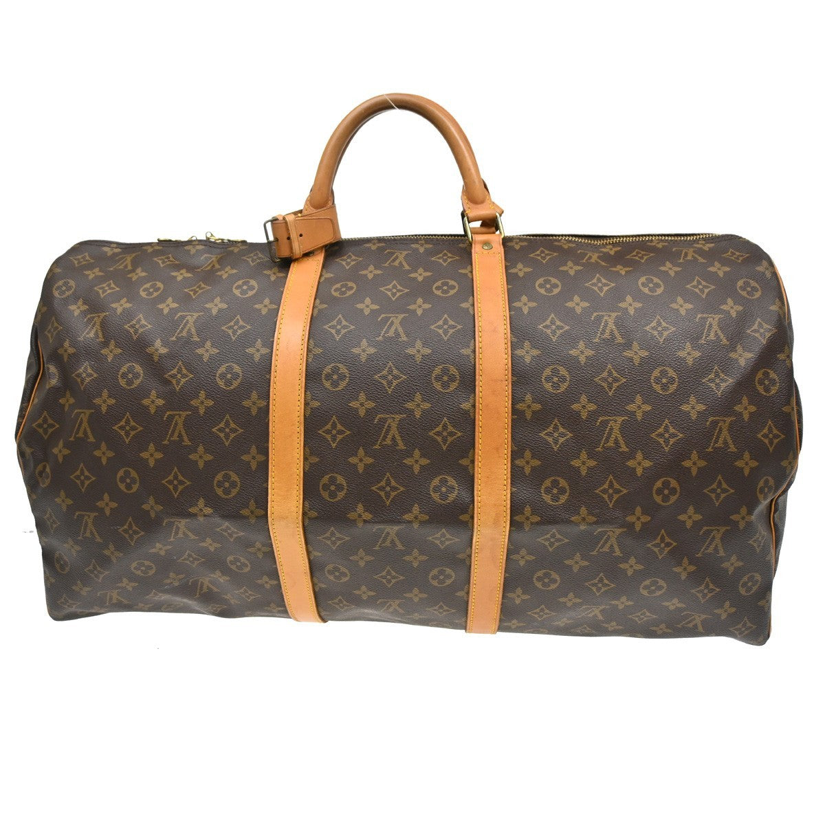Louis Vuitton Keepall Monogram, Brown, Canvas, Travel Bag