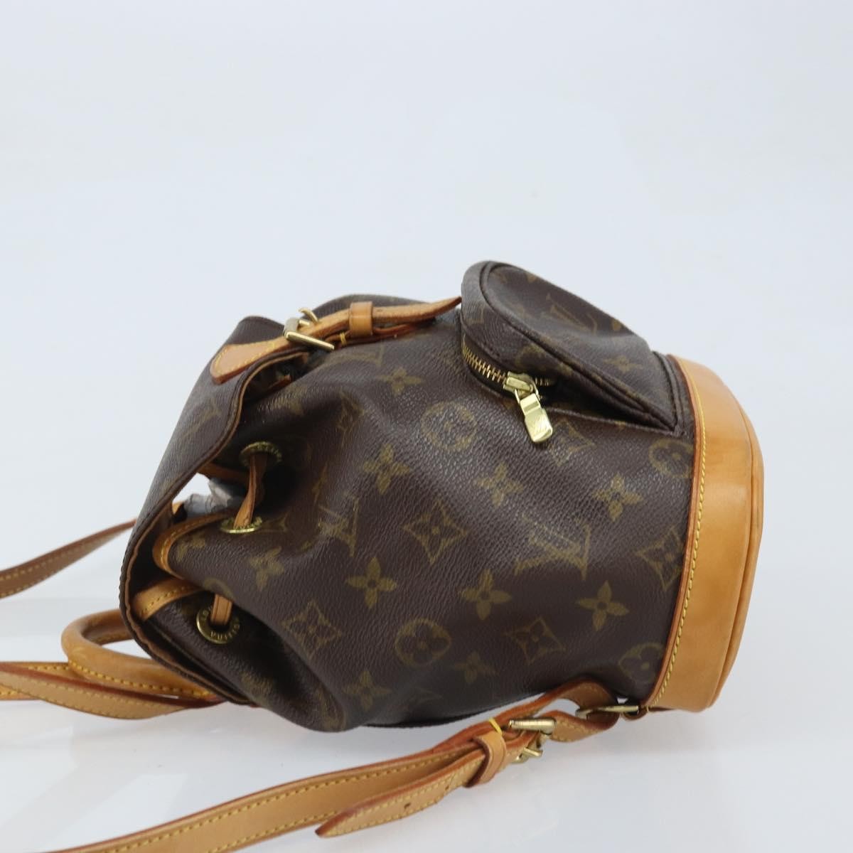 Louis Vuitton Vintage Montsouris Monogram Canvas, Brown, Canvas, Backpack