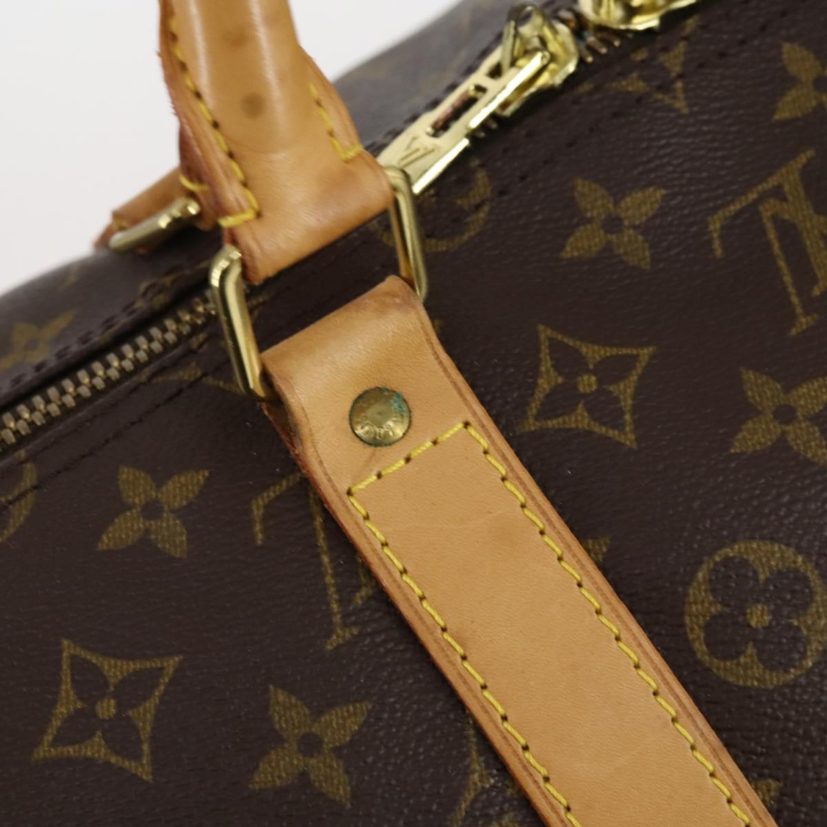 Louis Vuitton Keepall Bandouliere Bag Monogram Canvas, BROWN, CANVAS, Handbag