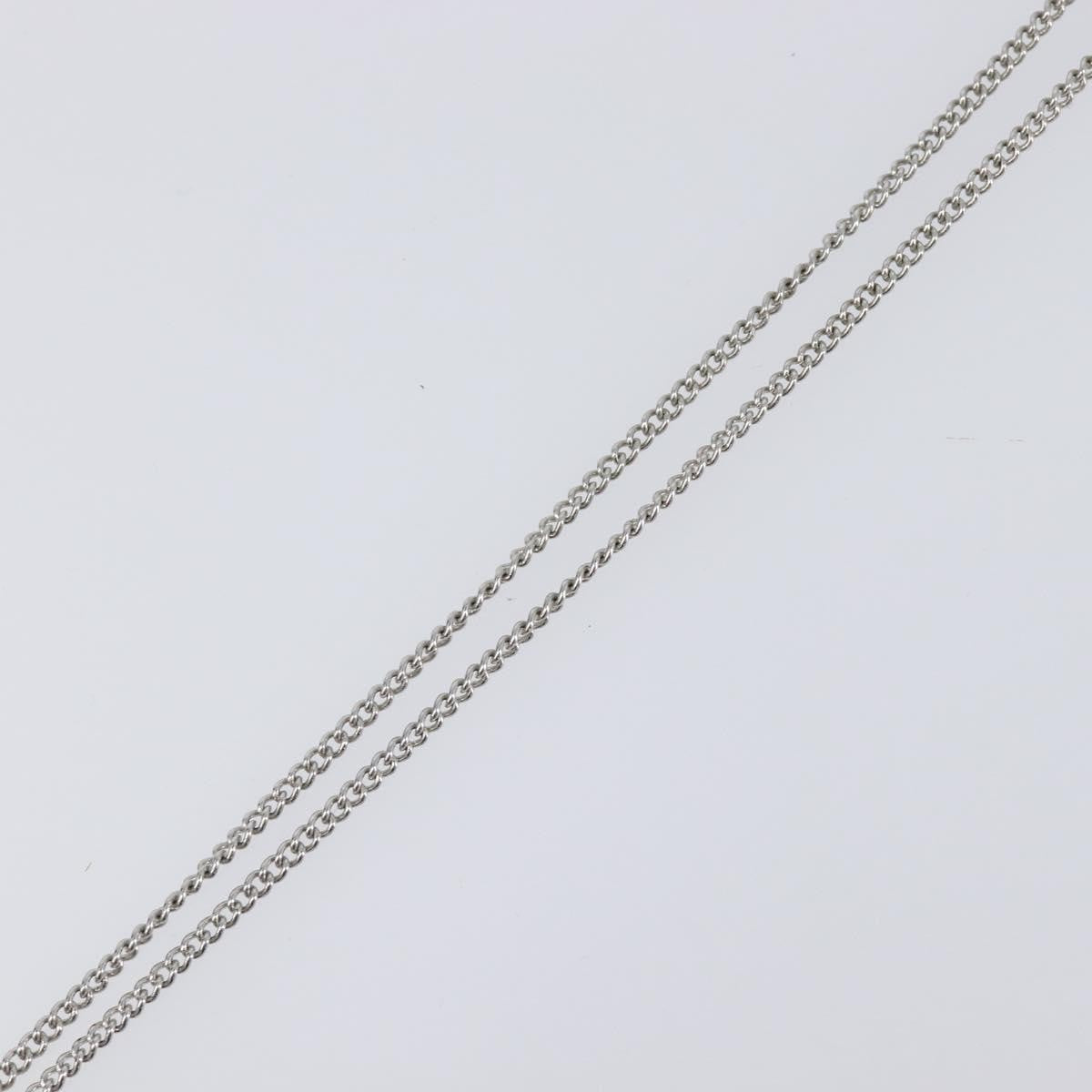 Chanel CC Ball Drop Pendant Metal with Crystals, Silver, Metal, Necklace