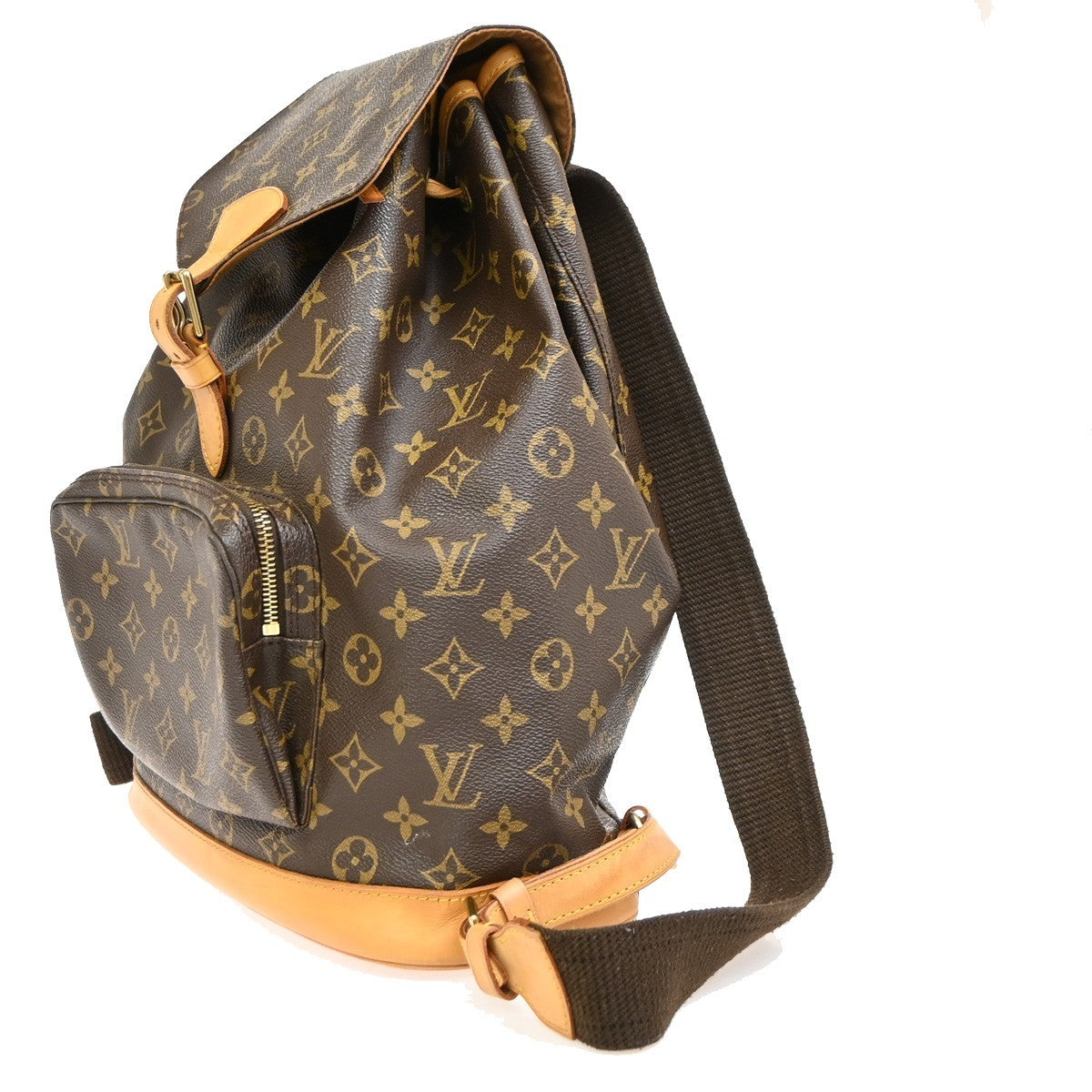 Louis Vuitton Montsouris Monogram, Brown, Canvas, Backpack